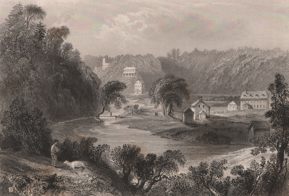 CANADA. Kentville, Nova Scotia. BARTLETT 1842 old antique print picture